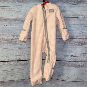 North Face Infant Oso One Piece in Pink Salt